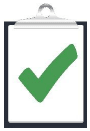 clipboard with a green tick