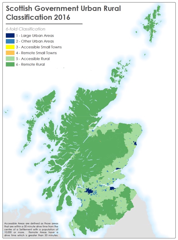 Map of Rural Scotland